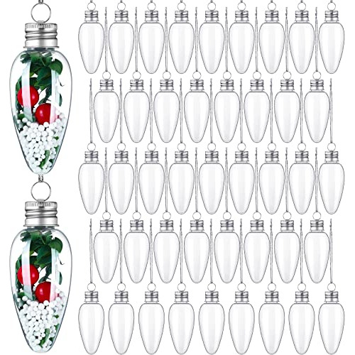 120 Piezas De Bombilla De Luz Rellenable De Navidad, Ad...