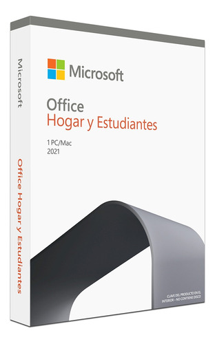 Microsoft Office Hogar Y Estudiantes 2021, 1pc, Versión