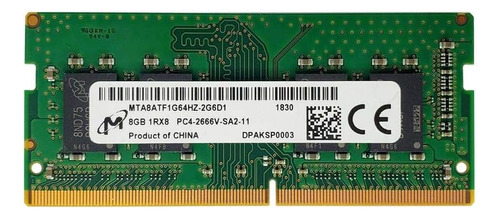 Micron 8gb Ddr4 1rx8 Pcv-sa2 Mta8atf1g64hz-2g6d1 Memoria Ram