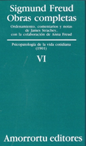 Obras Completas Volumen Vi.. - Freud-etcheverry