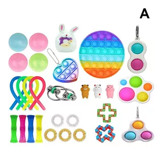 Conjunto De Brinquedos Simples Fidget Dimple Fidget Toy Pack