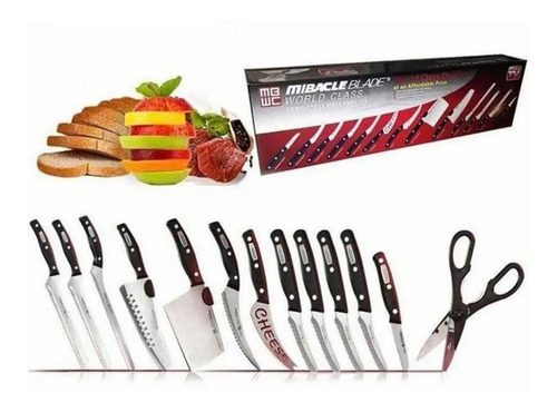 Set Cuchillos Profesional Corte Por 13 Piezas Trae Tijeras