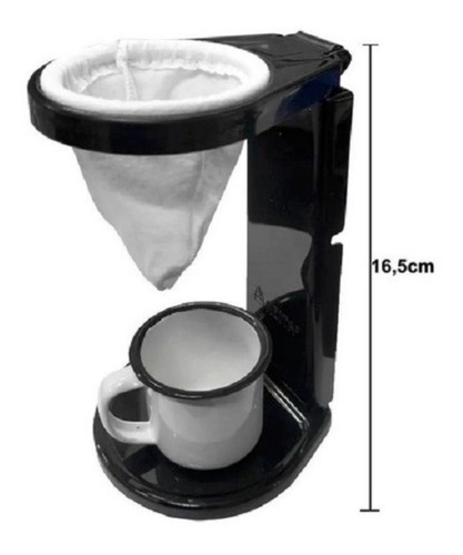 Imagem 3 de 7 de Mini Cafeteira Coador De Pano Café Individual Passador