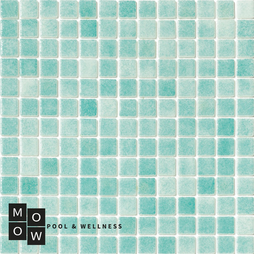 Mosaico Piscina Moow - Verde Caribe Niebla