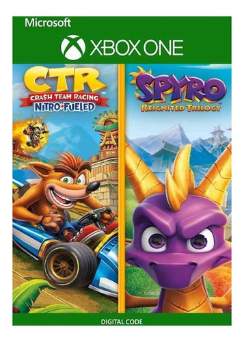 Crash Teamracing Nitro-fueled + Spyro Bundle Xbox One Series (Reacondicionado)