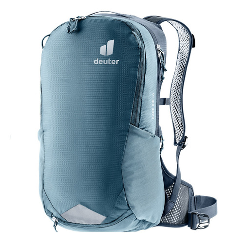 Mochila De Ataque Deuter Race Air 10l C/ Capa De Chuva Bike Cor Azul