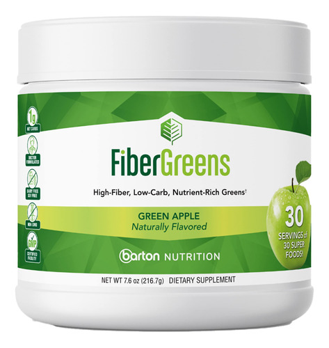 Barton Nutrition Verde De Fibra De Manzana Verde - Probitico