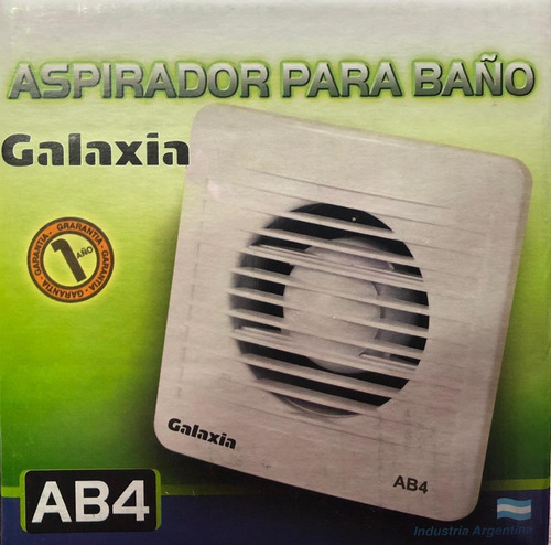 Extractor De Aire Para Baño Galaxia 4 Ab4 Silencioso