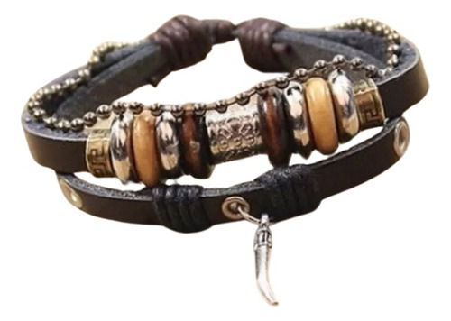 Pulsera De Caballero Y Dama De Cuero Elegante Y Juvenil 26