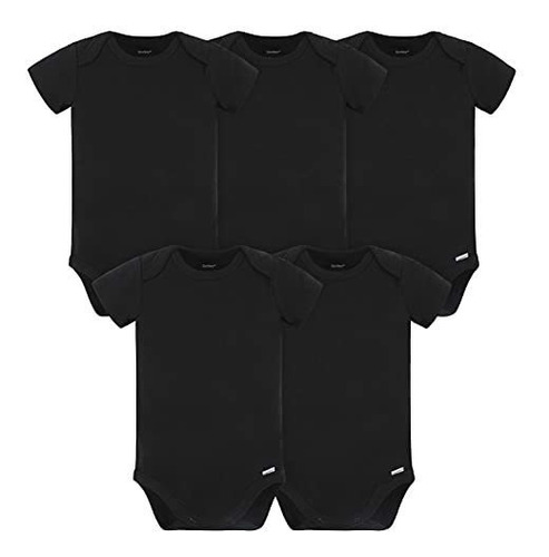 Paquete De 5 Pijamas De Manga Corta Para Bebes De 0-3 Meses