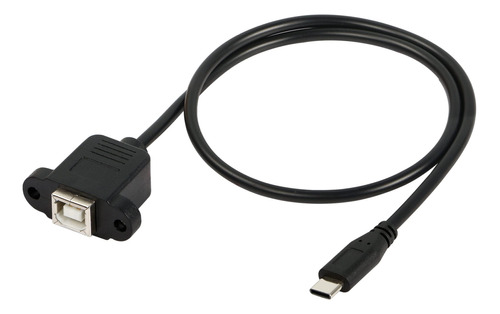 Gelrhonr Cable De Impresora Usb C A Usb B, Tipo C Macho A Us