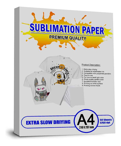 Papel Sublimacion Secado Extra Lento