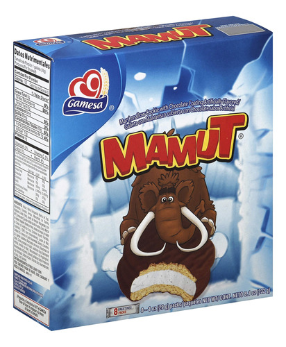 Mamut - Galletas De Malvavisco Con Revestimiento De Chocolat
