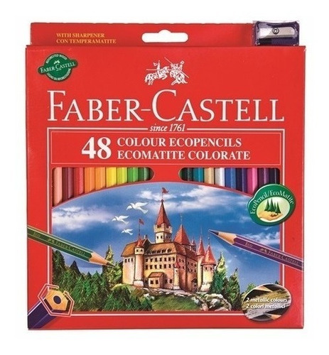Lapiz Color Faber Castell X48 Largos
