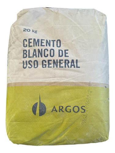 Cemento Blanco Saco De 20 Kg Marca Argos