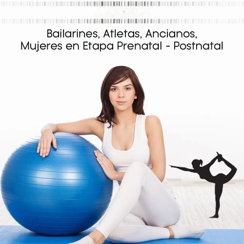 Imagen 3 de 5 de Pelota Yoga Esferodinamia 45cm Fitness Mir Pilates Gym