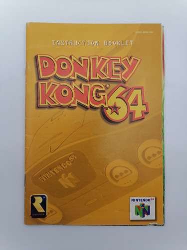 Donkey Kong 64 Nintendo 64 Manual Instructivo