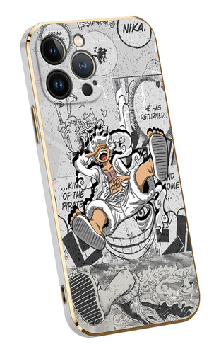 Funda Protectora Adecuada Para iPhone, Laughing Luffy B113