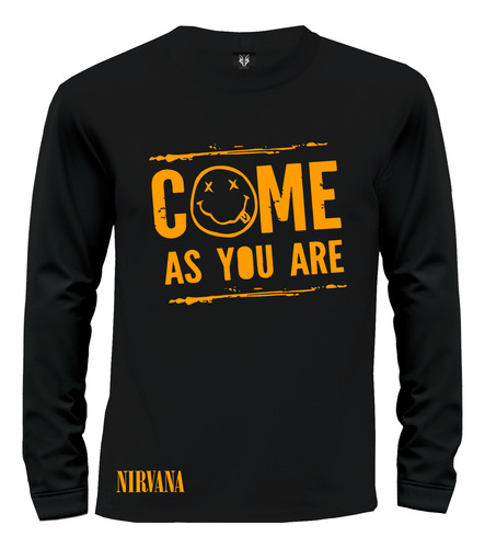 Camiseta Camibuzo Rock Nirvana Come As You Are