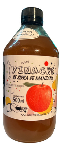 Vinagre De Sidra De Manzana Con Madre - Oh Yeah! 500ml - Fw