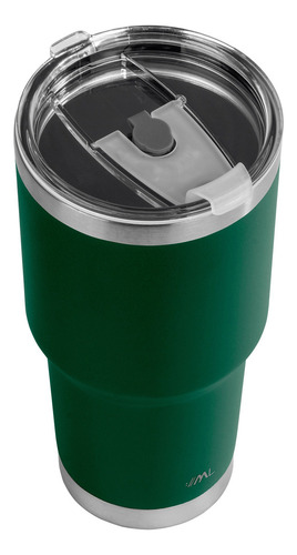 Magma Life Termo Para Café Y Agua, Botella Térmica De Acero Inoxidable 30 Oz (890 Ml): Contiene Tapa Hermética Antiderrames, Garantiza La Temperatura Deseada Sin Preocupaciones (Verde)