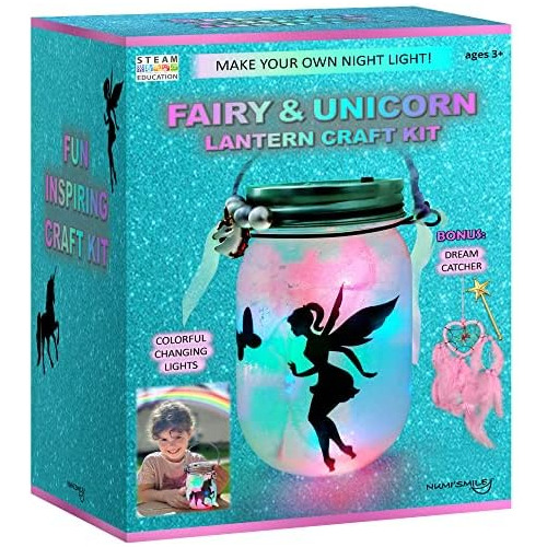 Kit De Artesanía De Linterna De Unicornio Y Hada Noctu...