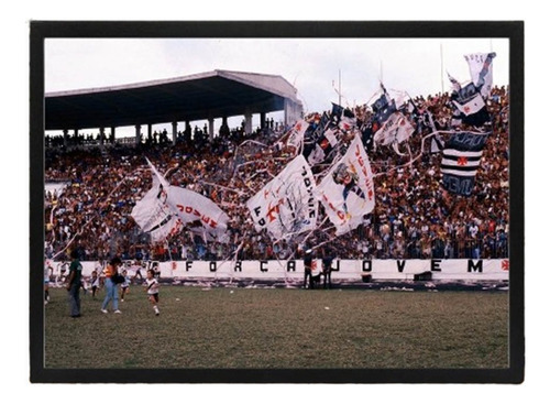 Força Jovem No São Januário 1986, Quadro Com Moldura 33x24cm