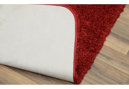 Juego De 3 Alfombras De Baño Lavables Rojas