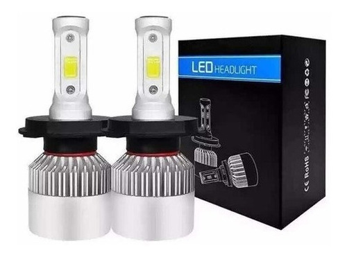 Bombillo Led Para Carro De 6.000lm. H4/9007/h13 Alta Y Baja