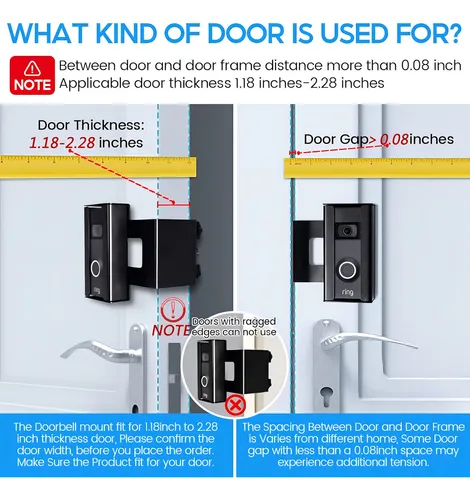Xxblu Anti Theft Doorbell Mount, Soporte De Timbre Para Puer
