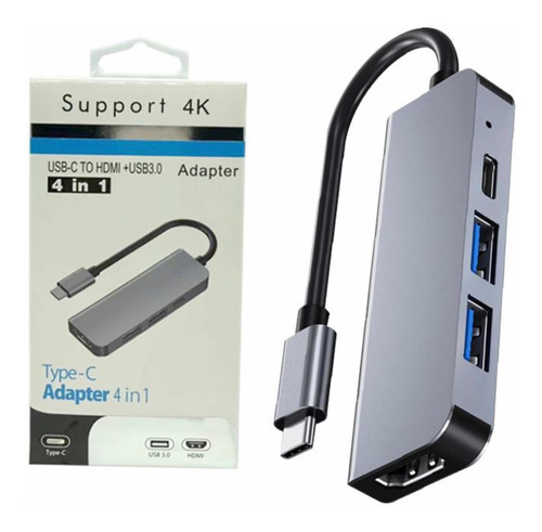 Adaptador Tipo C A Hdmi 4 En 1