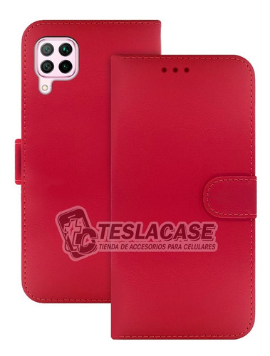 Carcasas Huawei P40 Lite Flipcover Fucsia  + Vidrio Regalo