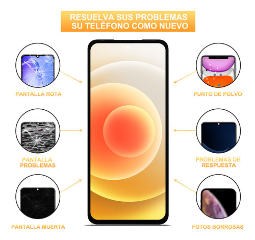 // Para Infinix Hot 30 Play Pantalla X6835 Táctil Lcd