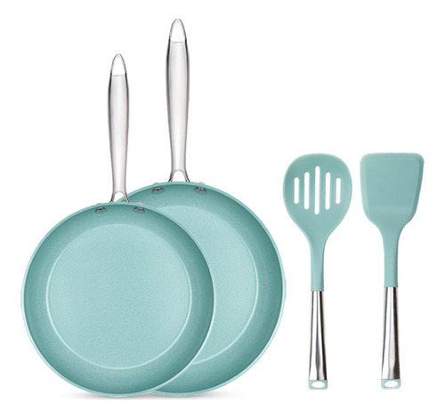 2 Pack Sartén 20 Cm + Sartén 24 Cm Jade Cook Con Utensilios