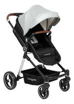Comprar Coche Cuna Para Bebe Tipo Moises Premium Baby Aston Color Gris Chasis Plateado-Negro