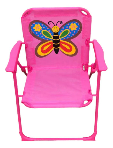 Kids Camping Folding Chair Portable Seat For Sporting Pink