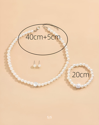 Conjunto De Collar Pulsera Y Pendientes