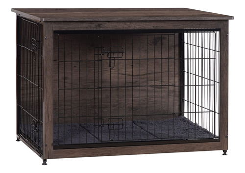 Dwanton Mueble De Jaula Para Perros Con Cojin, Caja Grande D