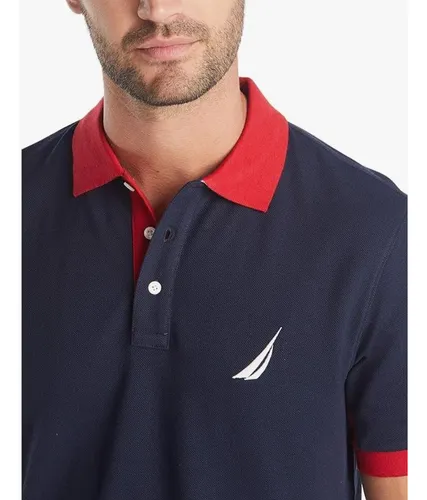 Camiseta Polo Nautica Azul Performance Men