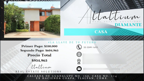 Casa En Venta, Ex Hacienda Coapa Tlalpan, En Remate..!!