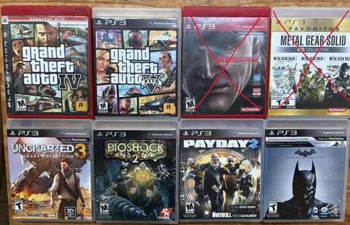 Juegos Playstation 3, Ps3, Psp, Xbox 360. Consultar (Usado)