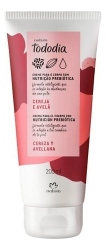 Crema Nutritiva Corporal Prebiotica Natura Tododia Cereza Y Avellana 200ml