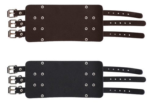 Pulsera Ancha De Cuero Para Hombre Y Mujer Ajustable