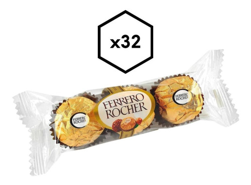 Ferrero Rocher X3 Bombones Chocolate Caja X32 Oferta