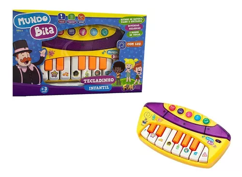 Piano Musical Animal – Azul – Braskit Brinquedos