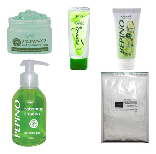 Kit Pepino Clareador Da Pele E Elimina Acne