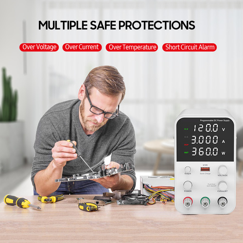 Fuente De Alimentación Variable De 120 V 3 A Dc Con Usb Y Co