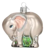 Comprar Adornos Bebé Elefante Adornos De Vidrio Soplado Para Ã...