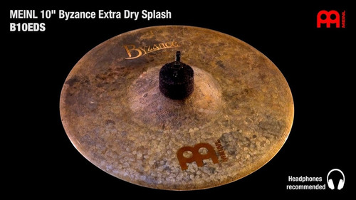 Imagen 2 de 3 de Platillo Meinl Byzance 10 Splash Extra Dry Turquia B10eds