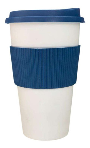 Imagen 3 de 8 de Vaso Térmico Tipo Starbucks + Tapa + Faja 300 Ml Color Dark